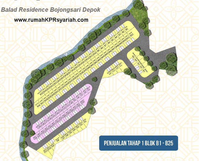 site plan balad residence depok bojongsari